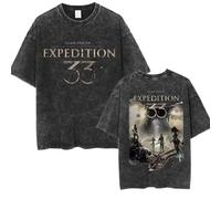 Clair Obscur: Expedition 33 Official T-Shirt | Washed Cotton Tee | Premium Gaming Merch, Unisex (22,XL)