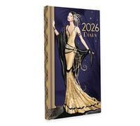 Claire Coxon Art Deco 2026 Slim Weekly Diary | Hardback Pocket Planner with Forward Planning & Original Art Deco Artwork