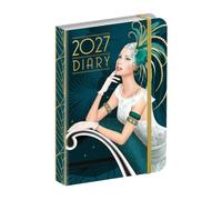 Claire Coxon Art Deco 2027 Mini Weekly Diary |Portable Pocket Planner with Magnetic Closure & Address Book | Official Licensed Artwork