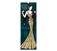 Claire Coxon Art Deco 2027 Slim Wall Calendar | Monthly Planner with Vintage-Inspired Artwork & Hanging Loop