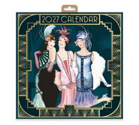 Claire Coxon Art Deco 2027 Square Wall Calendar | Monthly Planner Featuring Original Art Deco Illustrations | Elegant Decorative Calendar