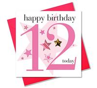 Claire Giles Ages Age 12 Girl Birthday Card, AGE12G