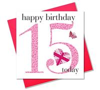 Claire Giles Ages Age 15 Girl Birthday Card, AGE15G