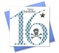 Claire Giles Ages Age 16 Boy Birthday Card, AGE16B