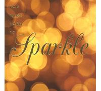 Claire Giles Greeting Cards, Happy Birthday Card, Golden Lights design, You were Born To Sparkle, Greeting Card Embossed and Foiled