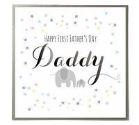 Claire Giles Greeting Cards, Happy Father's Day Card, Elephants Design First Father's Day Greeting Card, Daddy