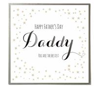Claire Giles Greeting Cards, Happy Father's Day Daddy Card, Stars design Father's Day Greeting Card, You Are The Bestest