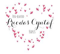 Claire Giles Greeting Cards, ''Happy First Wedding Anniversary'' Welsh Anniversary Card, Priodas Cyntaf, Heart of hearts design