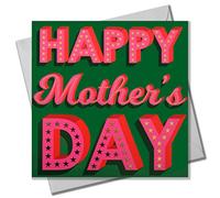 Claire Giles Greeting Cards, Happy Mother's Day Card, Gold Stars design Mothering Sunday Card, text foiled in shiny gold