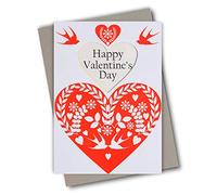 Claire Giles Greeting Cards, Happy Valentine's Day Card, True Love Greeting Card, See Through Acetate Window