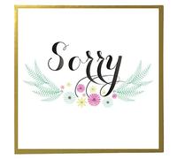 Claire Giles Greeting Cards, Sympathy Card, Sorry and Thinking of you Greeting Card, Floral Design