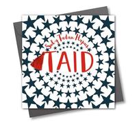 Claire Giles Greeting Cards, Welsh Father's Day Card, Sul y Tadau Hapus Taid, Grandad, Tassel Embellished