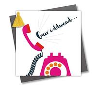 Claire Giles Greeting Cards, Welsh General Card, Welsh Language Greeting Card for Any Occasion, Just to Say, Embellished with a Colourful Tassel