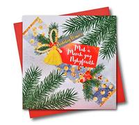 Welsh Son & Daughter in law Christmas Card, Nadolig Llawen, Tassel Embellished