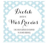 Claire Giles Greeting Cards, Welsh "Thank You for Being My Best Man" Wedding Card, Blue Circles Design Welsh Language Greeting Card