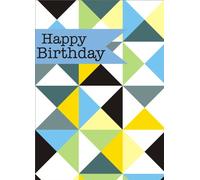 Claire Giles Peek-a-Boo! Window Triangle Cubes Birthday Card