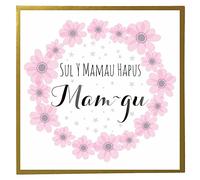 Claire Giles Quill "Mam-gu - Pink Flowers" Welsh Mother's Day Card
