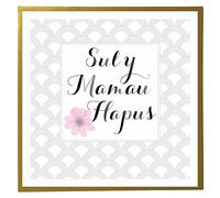 Claire Giles Quill "Sul y Mamau Hapus - Pink Flower" Welsh Mother's Day Card