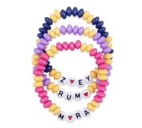 Claire Katie Stackable Stretch Bracelets Friendship Beaded Bracelets Birthday Christmas Gifts for Little Fans Women Unique Gift Jewelry, One Size, Acrylic, no gemstone