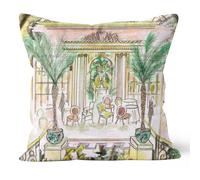 Claire Louise Afternoon Tea at The Ritz 45cm x 45cm Double Sided Cushion | Size: 45 cm x 45 cm Claire Louise Multicolor 45 cm x 45 cm