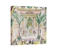 Claire Louise Afternoon Tea at The Ritz Canvas Print | Size: W30" x H30" Claire Louise Multicolor W30" x H30"