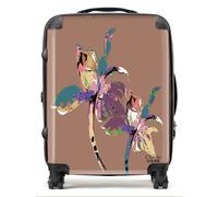 Claire Louise Flora Pop Mocha Mousse Iris Suitcase - Large