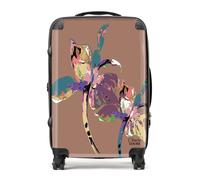 Claire Louise Flora Pop Mocha Mousse Iris Suitcase - Medium