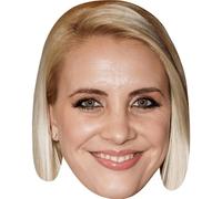 Claire Richards (Long Hair) Celebrity Mask, Flat Card Face, Fancy Dress Mask