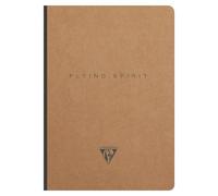 Clairefontaine - 103546C - Flying Spirit A5 Softcover Notebook Cloth Backing 14.8x21cm 192 Lined Pages 90g Paper Brown Kraft Cover - 5 Designs, Random delivery