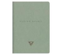 Clairefontaine - 107536C - Stitched Notebook Flying Spirit A5-14,8x21cm 96 Lined Pages Ivory Paper 90g, Grey Green Hard Cover - 5 Prints, Random delivery