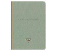 Clairefontaine - 107546C - A Flying Spirit Softcover Notebook - 192 Lined Pages 90g Ivory Paper, Green Grey hardback Cover - 5 Designs, Random delivery
