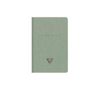 Clairefontaine - 107596C - A Flying Spirit Thread Stitched Notebook 9x14cm 96 Lined Pages 90g Paper - Green Grey hardback Cover - 5 Designs, Random delivery