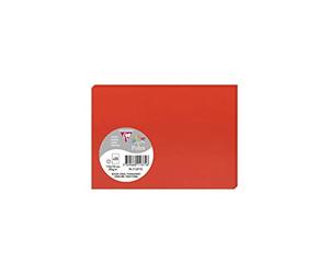 Clairefontaine 11371C Pack of 25 Plain Cards Format C6 11x15,5cm 210gsm Coral Red Invitation and Correspondence Cards Pollen Range Premium Smooth Paper