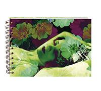 Clairefontaine 115448C - A Spiral Travel Album Portrait of a Woman from the 1930s A5 Landscape 21x14.8cm 40 Lined Pages White Paper 120g/40 Plain Pages Black Grain Paper 160g Egérie Collection