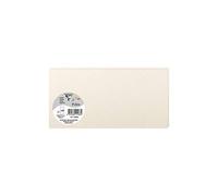 Clairefontaine 11586C Iridescent Cream Paper Pack of 25 Plain Cards DL Format 10.6x21.3cm 210gsm Invitation & Correspondence Cards Pollen Range Premium Smooth