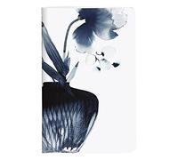 Clairefontaine 115924C - Small Thread-Stitched Notebook Floral Pattern in Blue - 7.5x12cm 48 Lined Pages White Paper 90g Inkebana Collection Random delivery