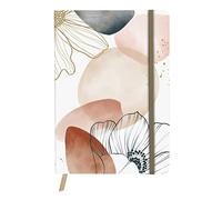 Clairefontaine 115966C - Day-to-Day Journal A5 14.8x21 cm 192 Dot Pages - Geometric/Floral/Mountain Patterns - Pocket - Bookmark - Elastic - Evanescence Collection - 2 visuals, libr. Random
