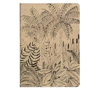 Clairefontaine 116037C - A Stitched Notebook with Nature Motifs on Kraft Cover - A5 14.8 x 21 cm 64 Pages Lined Ivory Paper 90 g - Le Cerisier Blanc Collection - 3 Designs Random Delivery