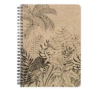 Clairefontaine 116039C - Spiral Notebook Nature Patterns on Kraft Cover - A5 14.8x21cm 148 Lined Pages Ivory Paper 90g - Le Cerisier Blanc Collection - Mixed