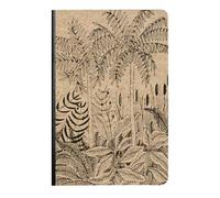Clairefontaine 116041C - Softcover Notebook Nature Pattern Kraft Cover A5 14.8x21cm 160 Lined Pages, 90g Ivory Paper Cloth Back Le Cerisier Blanc Ast Delivery