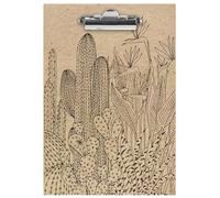 Clairefontaine 116054C - Un Porte-Bloc 23x33 cm en Carton - Motif Nature finition Kraft - Support Pour réunion - Collection Le Cerisier Blanc