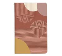Clairefontaine 116060C - Mini Notebook Terracotta patterns - 7.5x12 cm 48 Pages United paper Ivory 90g - Terracotta Collection - 6 visuals, random delivery