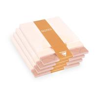Clairefontaine 116070Cpack - Un lot de 4 blocs Mémo de 90 Feuillets, 30 Feuillets par format/Imprimés Détachables/Papier Ivoire 90g / 3 niveaux / 10x14x0,8cm - Collection Terracotta