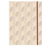 Clairefontaine 116073C - A 3 Flap A4 Cardboard Elastic Folder with Warm Colours and Geometric Shapes - Home Office - Organisational - Terracotta Collection