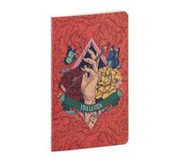 Clairefontaine - 116211C - A Small Notebook Sewn Floral Thread Decor Frida Kahlo - 9x14 cm 96 Lined Pages Ivory Paper 90g - Frida Kahlo Collection - Mixed