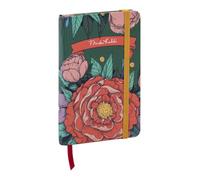 Clairefontaine - 116216C - Rigid Bordered Notebook Floral Decor Frida Kahlo A6 10.5x14.8cm 160 Plain Pages Ivory Paper 90g, Elastic closure, Bookmark, Mixed