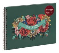 Clairefontaine - 116219C - A Spiral Artist's Notebook 32x24cm Landscape - Frida Kahlo - 40 Sheets White Multi Tech Drawing Paper 180g - Frida Kahlo Collection