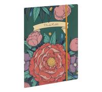 Clairefontaine - 116222C - Elastic Folder 22x31cm, 3 A4 Flaps Frida Kahlo Floral - Practical and Elegant for Documents - for Office and Organization -Mixed
