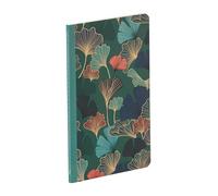 Clairefontaine - 116242C - A Small Sewn Notebook with Floral Deep Blue Decor Matte Cover - 11x17cm 96 Lined Pages Paper Ivory 90g - Gaia Blue Collection, Mixed