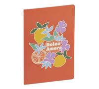 Clairefontaine - 116263C - A Stitched Notebook Deco, Flowers/Citrus Fruits/Stripes A5 14.8x21cm 64 Lined Pages White Paper 90g Dolce Amore Collection, Mixed